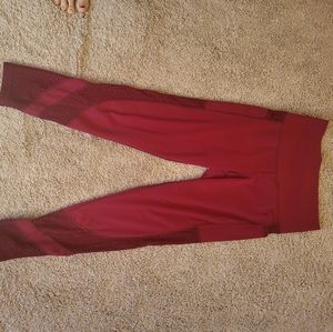Red DYI large athletic pants